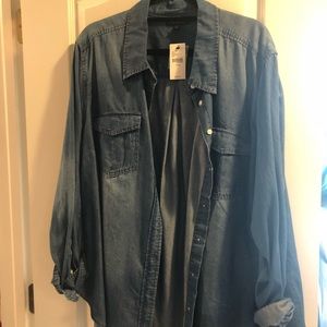 jean blue button down